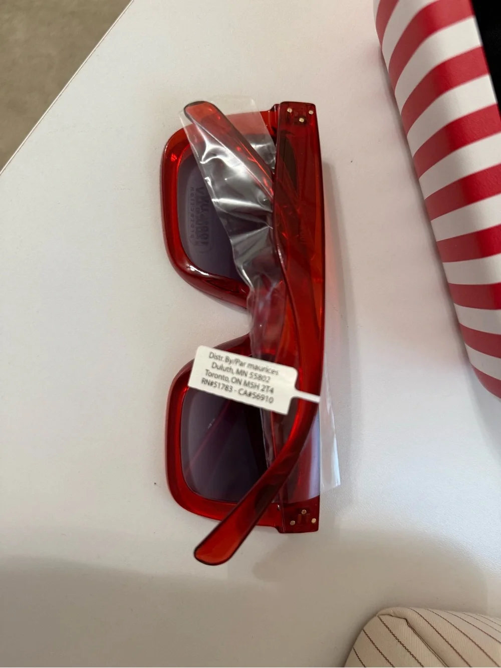 Maurices Red Square Frame Sunglasses